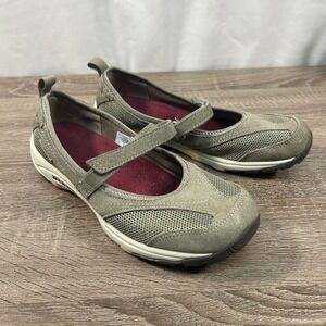 Merrell Aluminum Renaissance Mary Jane Shoes Green Mesh Suede J148690C Women 8.5